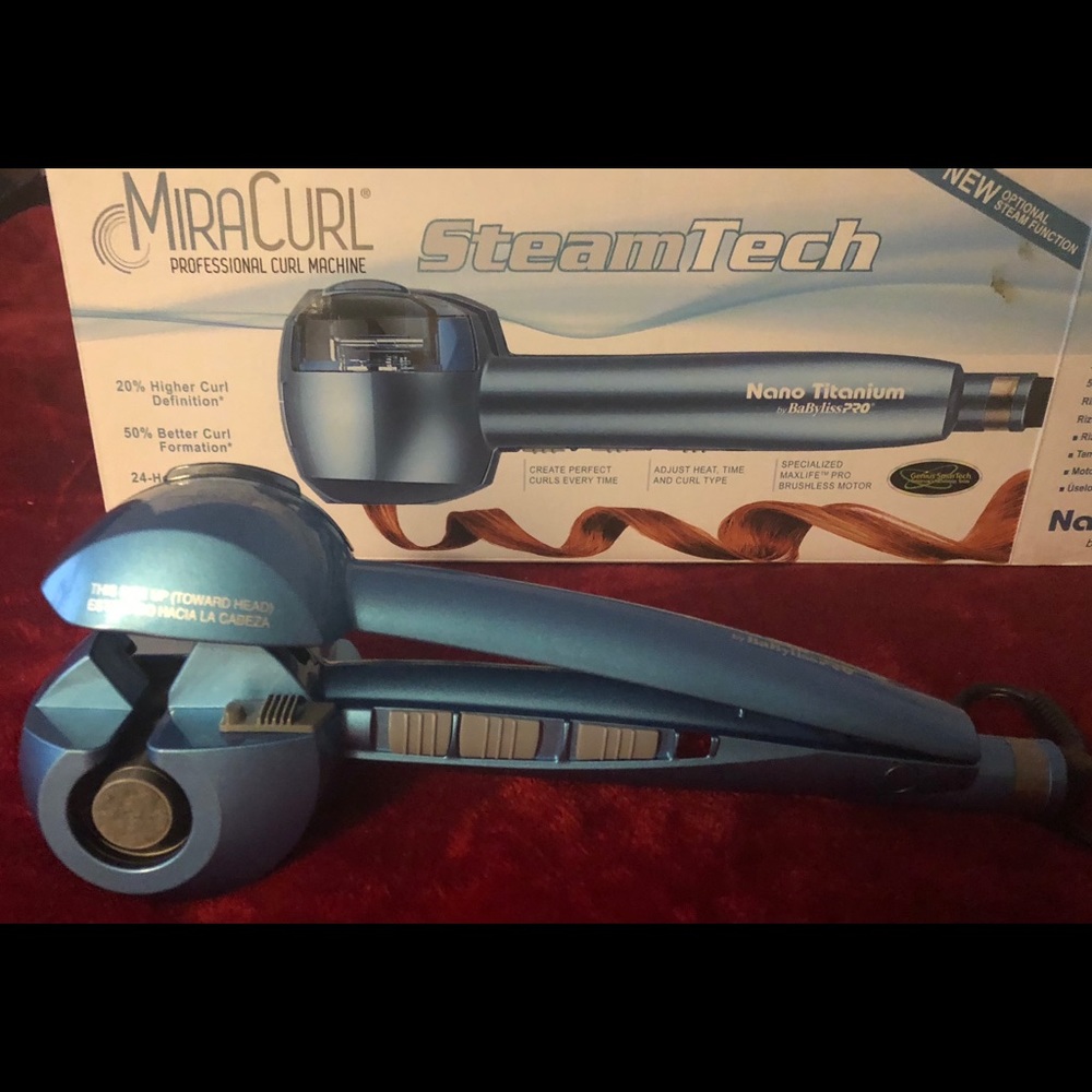 BaByliss MiraCurl steam tach Nano Titanium - new
